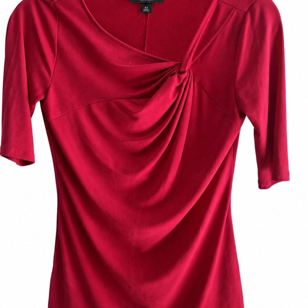 Bold elements red blouse with